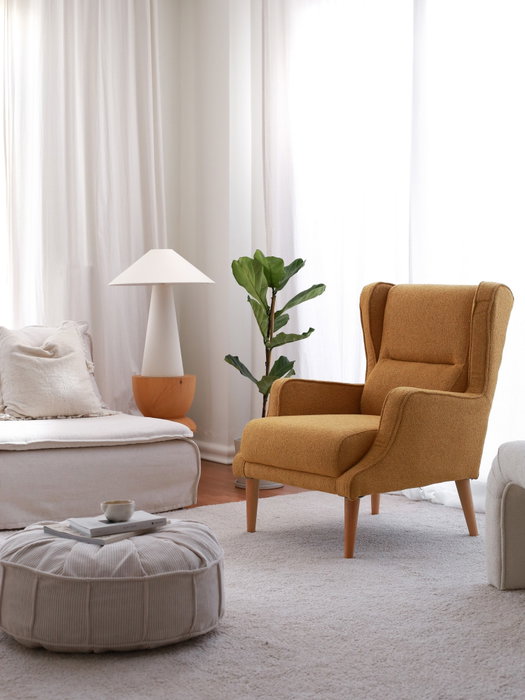 Atelier Del Sofa Klam - Silla Alada Mostaza